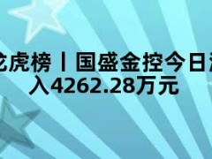 龙虎榜丨国盛金控今日涨停，知名游资方新侠买入4262.28万元